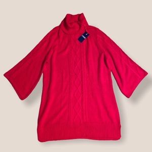 NWT Chaps Red Sweater Dress